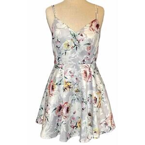 City Studio Women’s Junior Size 7 Dress Floral Polyester Mini